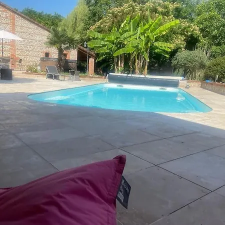 Villa Entre Amis Famille Proche Toulouse 10 Pers, Jacuzzi Piscine Bar Lagrace-Dieu