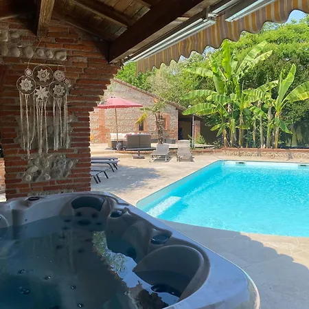 Maison Experience Proche Toulouse 10 Pers, Ambiance Unique Jacuzzi Piscine Bar Villa *