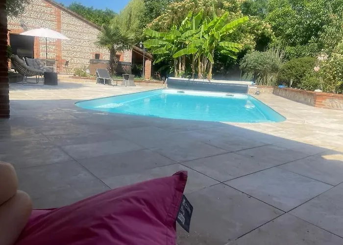 Villa Toulousaine De 200 M2 10 Pers Piscine Jacuzzi Proche De Toulouse Lagrace-Dieu